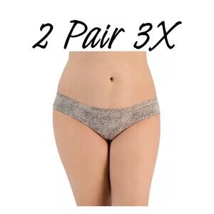 2 Pair Alfani Plus Size Bikini Underwear 3X